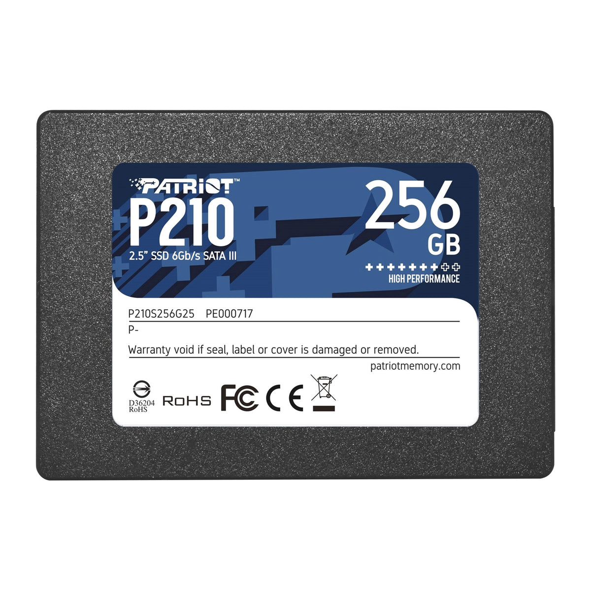 Patriot P210 | SATA III SSD | 500MB/s read | 256GB 2.5-inch
