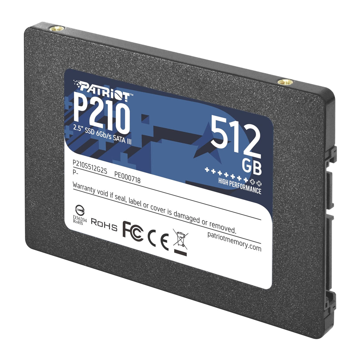 Patriot P210 | SATA III SSD | 520MB/s read | 512GB 2.5-inch