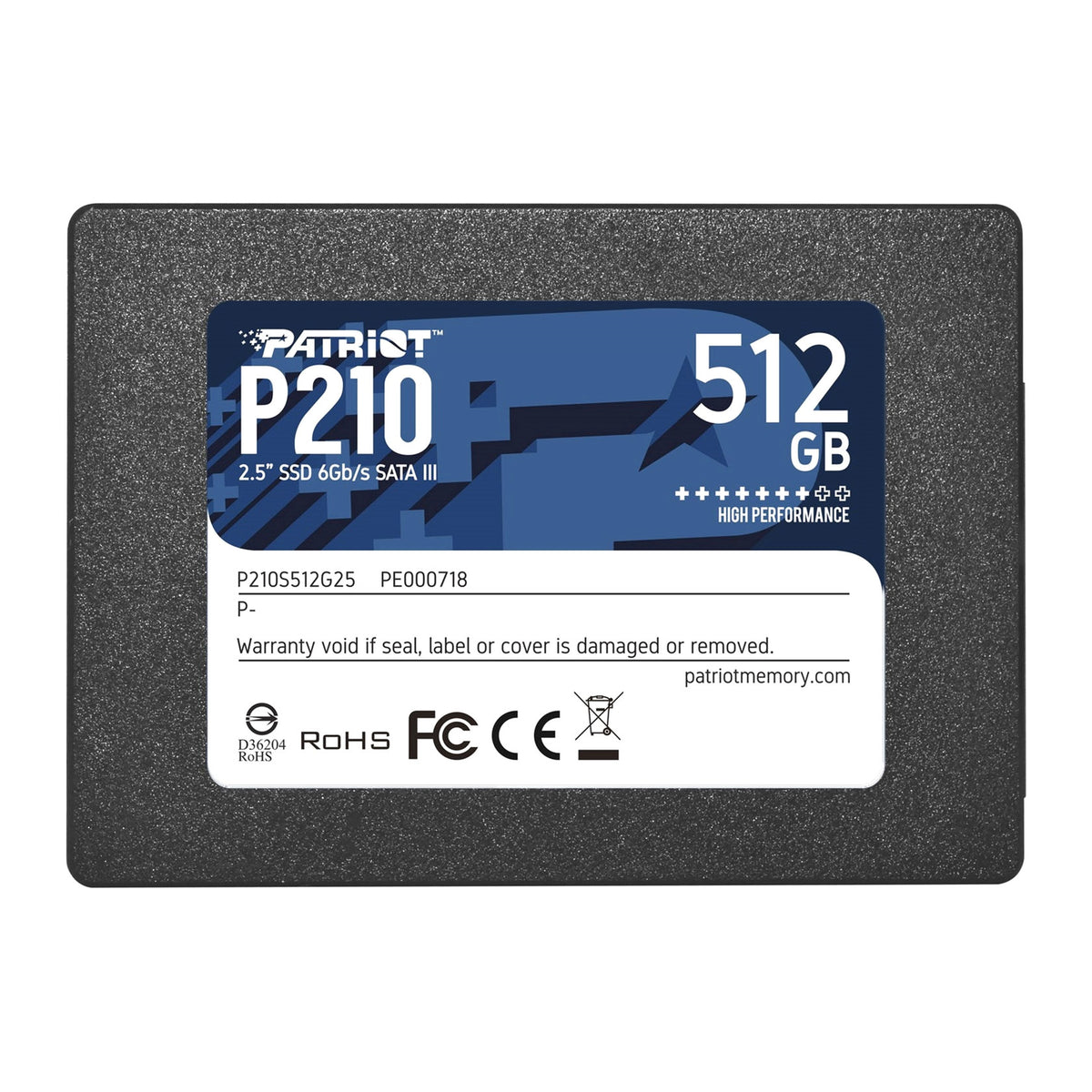Patriot P210 | SATA III SSD | 520MB/s read | 512GB 2.5-inch
