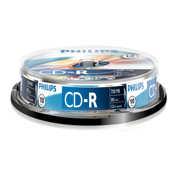 Philips CD-R | Recordable CDs | 52x | 10-disc spindle
