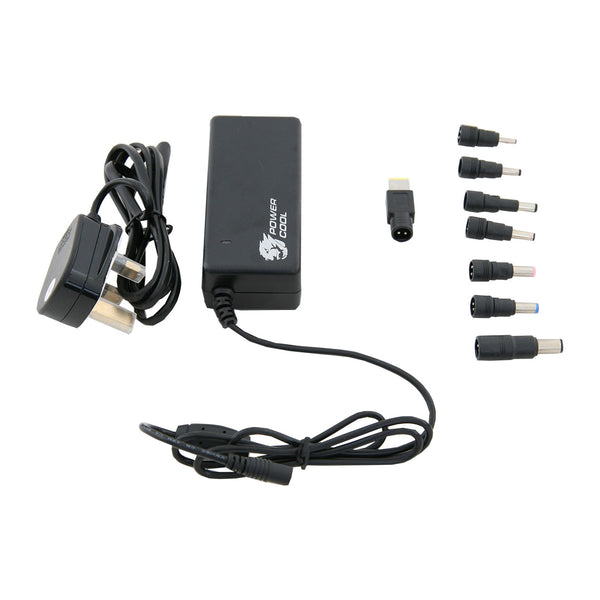 PowerCool PC-ACU65H-S V4 | Laptop charger | 65W auto-sense | 8 tips