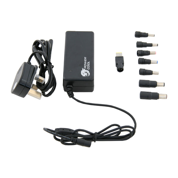 PowerCool PC-ACU90H-S V3 | Laptop charger | 90W | 8 interchangeable tips