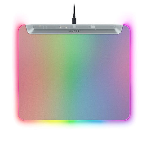 Razer Firefly V2 Pro | Hard RGB gaming mouse mat | Medium | Phantom White