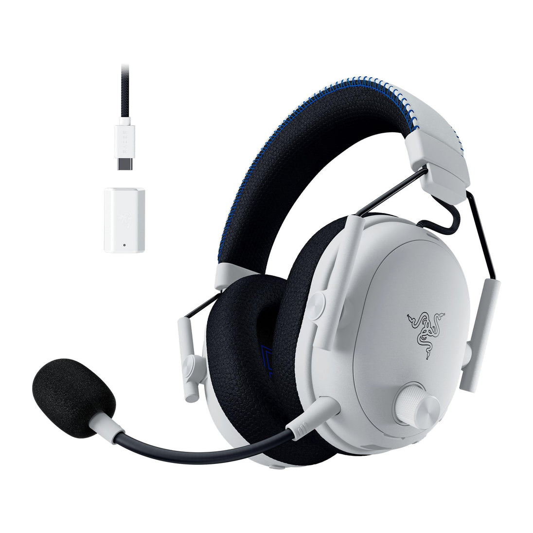 Razer BlackShark V3 Pro for PlayStation | Wireless gaming headset | ANC | White