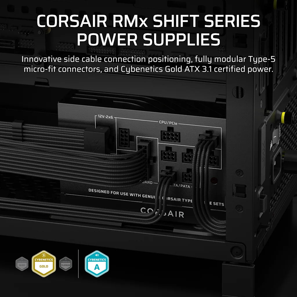 CORSAIR RM1000x SHIFT | 1000W ATX power supply | Fully modular | UK