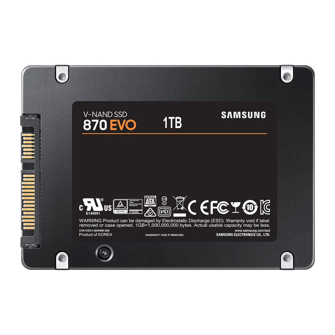 Samsung 870 EVO | 1TB SATA SSD | 2.5-inch | 560MB/s read