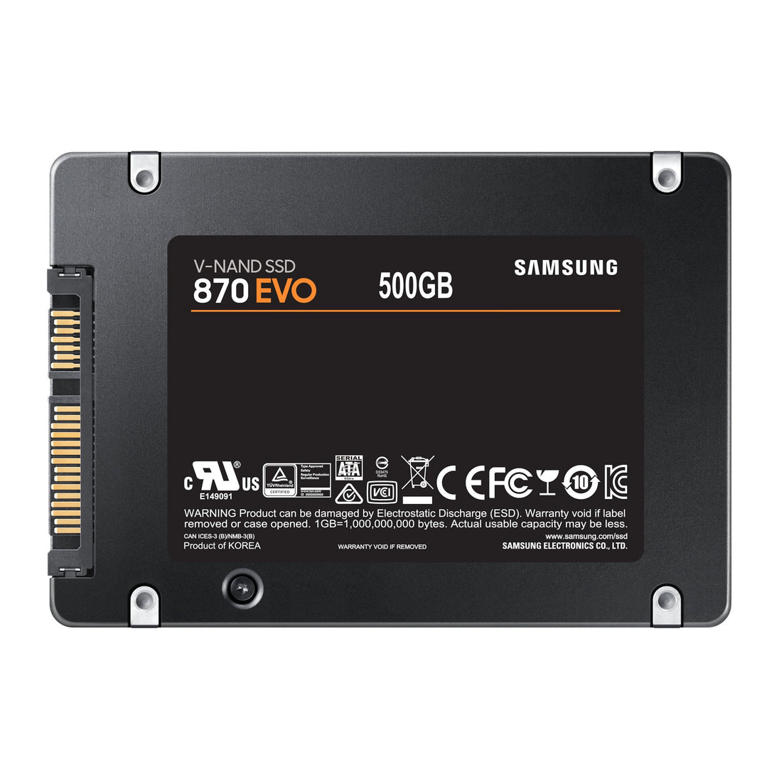 Samsung 870 EVO | 500GB SATA SSD | 560/530 MB/s | 2.5-inch