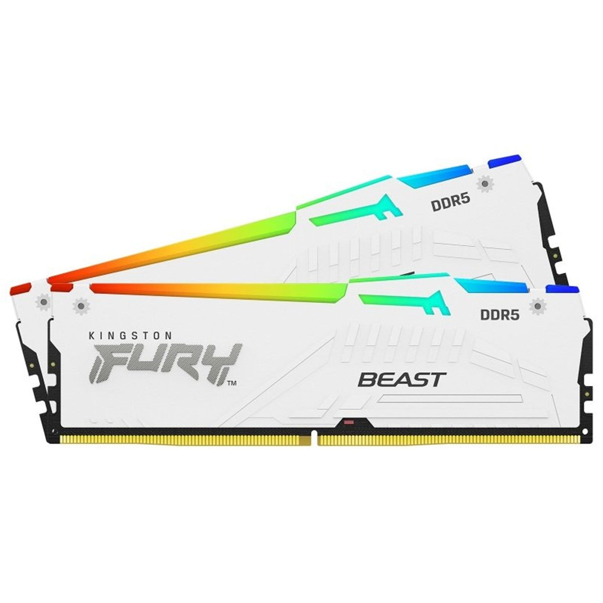Kingston FURY Beast | DDR5 RAM kit | 32GB 5600MT/s CL36 | White RGB