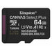 Kingston Canvas Select Plus | 64GB microSDXC card | UHS-I U1 A1 V10 | SD adapter