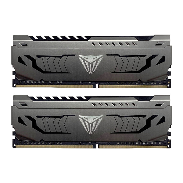 Patriot Viper Steel | 16GB DDR4 RAM kit | 3200MHz CL16 | 2 x 8GB | Gunmetal grey