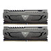 Patriot Viper Steel | 16GB DDR4 RAM kit | 3200MHz CL16 | 2 x 8GB | Gunmetal grey