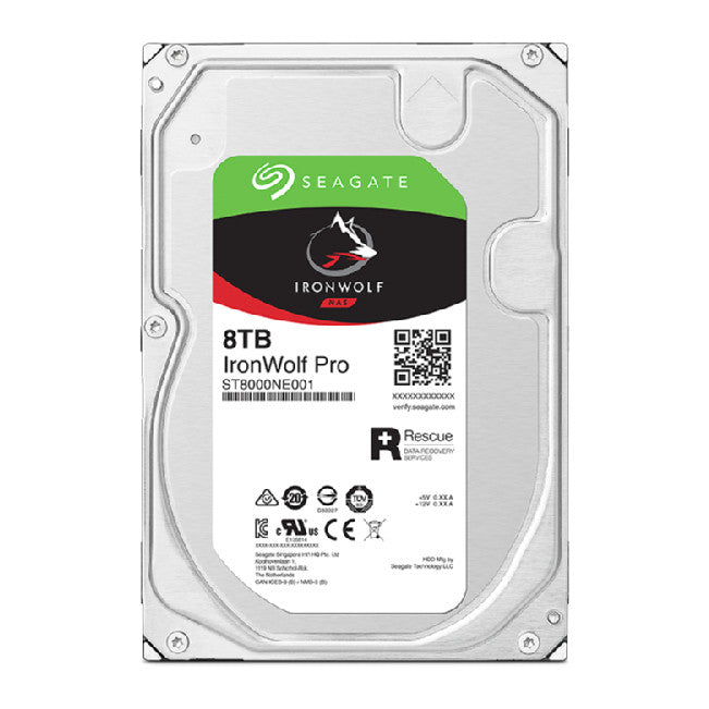 Seagate IronWolf Pro ST8000NT001 | NAS hard drive | 8TB SATA 7200RPM | 3.5 in