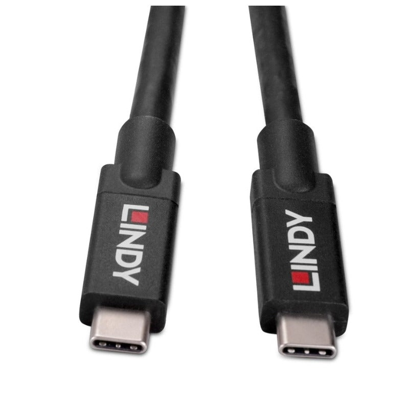 LINDY 43308 | Active USB-C cable | USB 3.2 Gen 2 10Gbps | 5m | Black