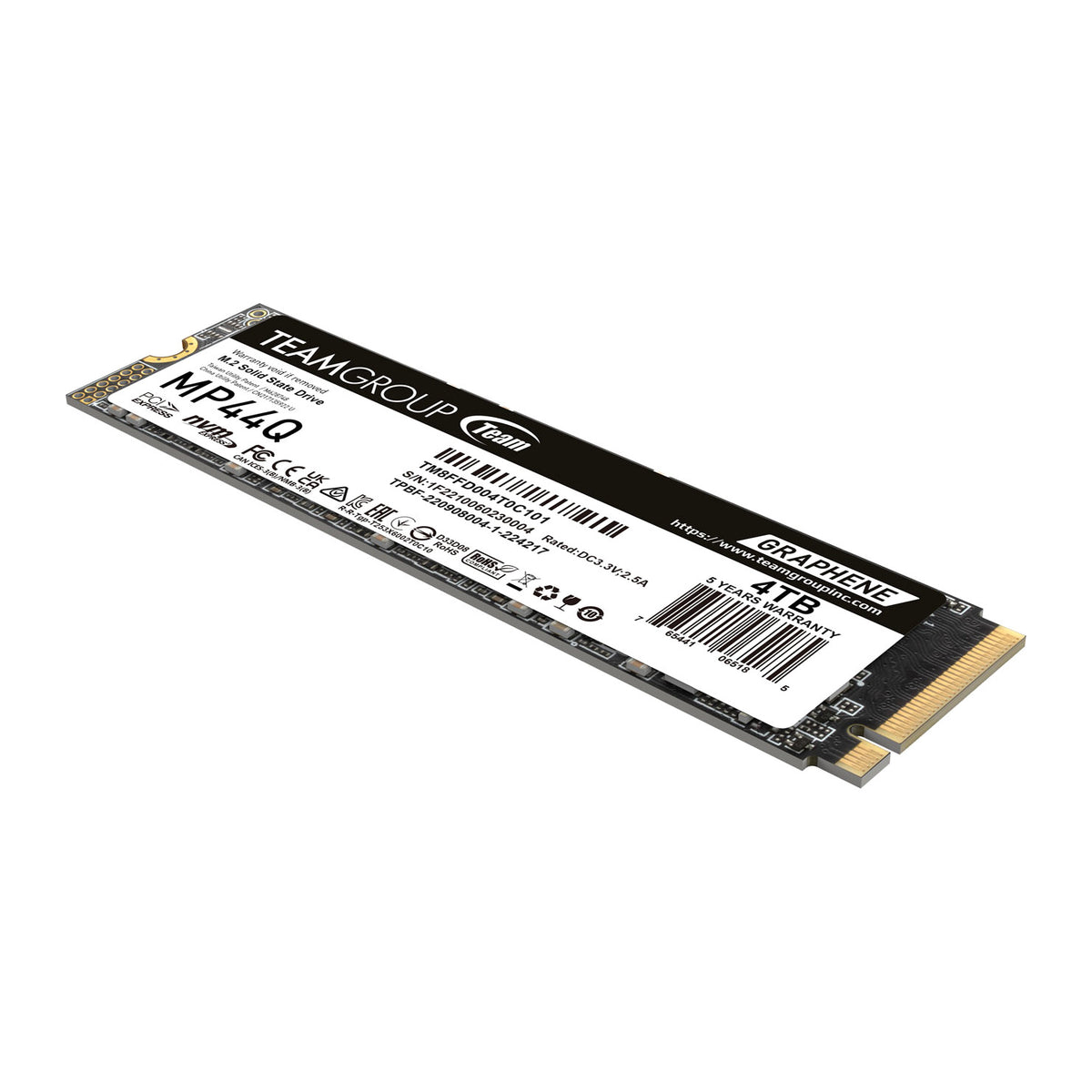 Team TM8FFD004T0C101 | SSD 4TB MP44Q PCIE GEN4X4 NVME
