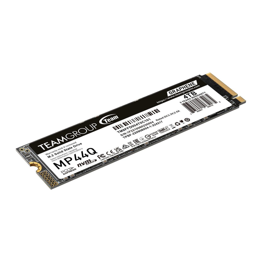 Team TM8FFD004T0C101 | SSD 4TB MP44Q PCIE GEN4X4 NVME