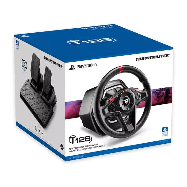 Thrustmaster T128 Racing Wheel and Pedals | Force Feedback | PS5, PS4 and PC