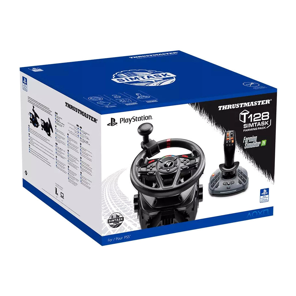 Thrustmaster T128 SimTask Farming Pack | Wheel, pedals & FarmStick | PS5 & PC