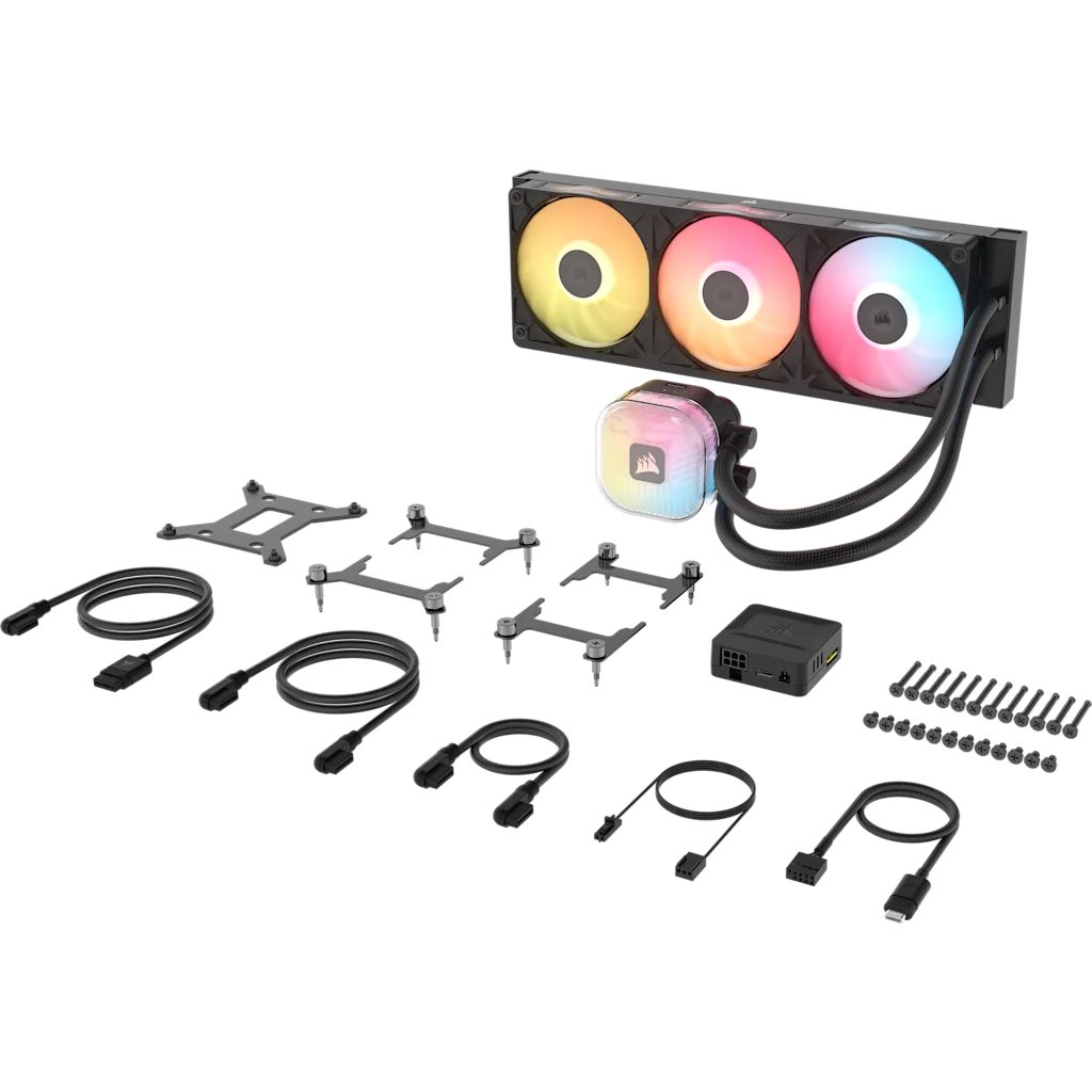 CORSAIR iCUE LINK TITAN II 360 RX RGB | AIO CPU cooler | 360mm | Black