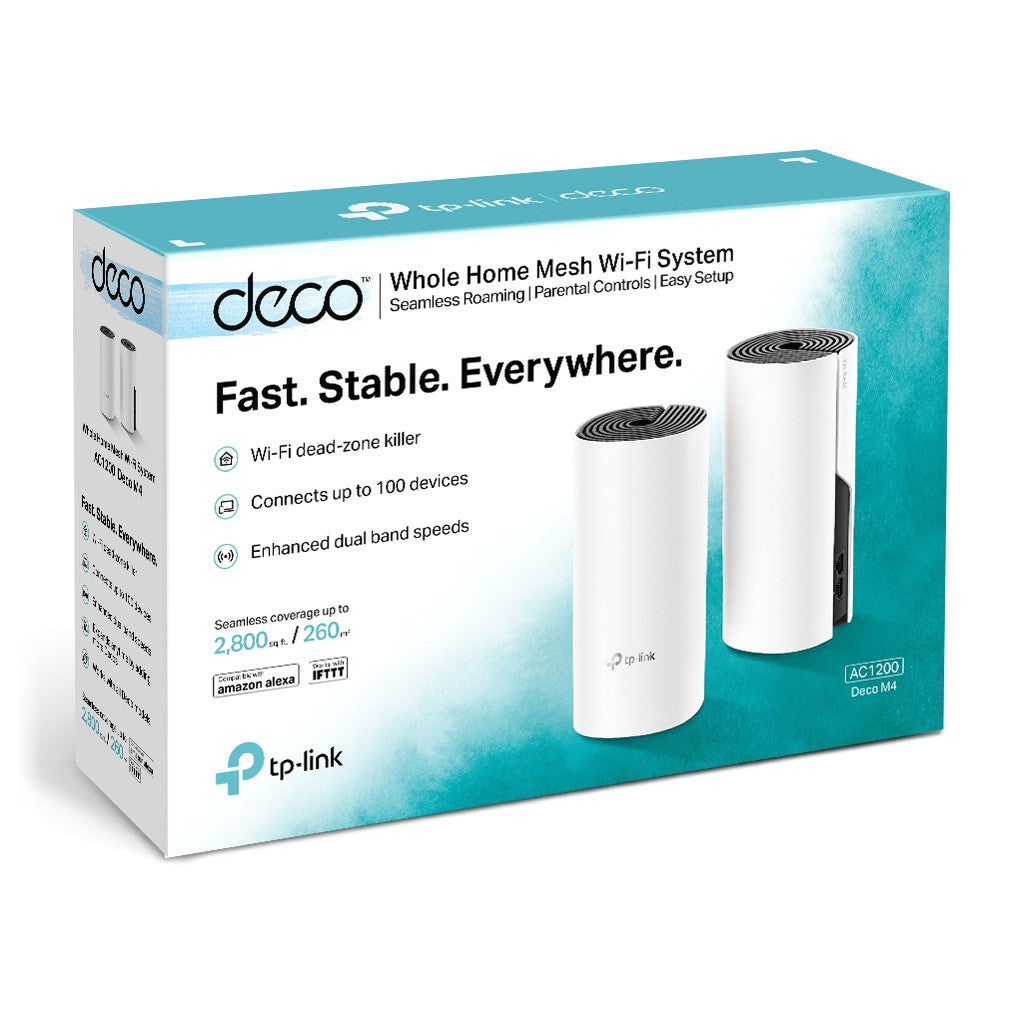 TP-Link Deco M4 | Mesh Wi-Fi system | AC1200 dual-band | 2-pack