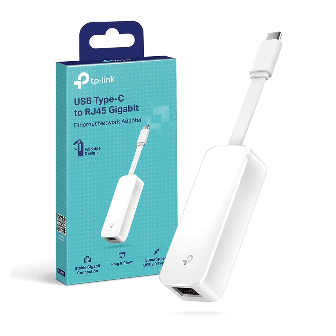 TP-Link UE300C | USB-C to Gigabit Ethernet adapter | Up to 1000 Mbps | White