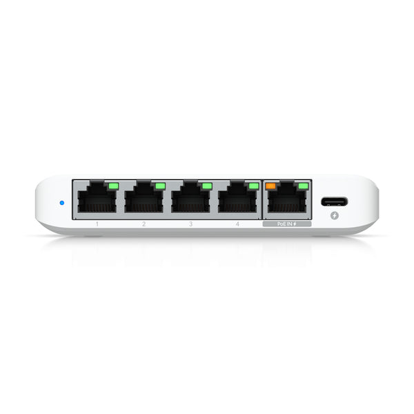 Ubiquiti Flex Mini 2.5G | Managed network switch | 5-port 2.5GbE | USB-C or PoE