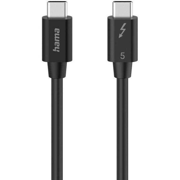 Hama Thunderbolt-5 | USB-C cable | 80 Gbit/s 240 W 8K | 1 m black