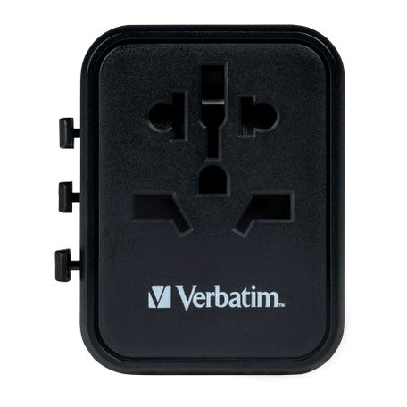 Verbatim UTA-01 | Universal travel adapter | 2 x USB-A 12W | 100–250V