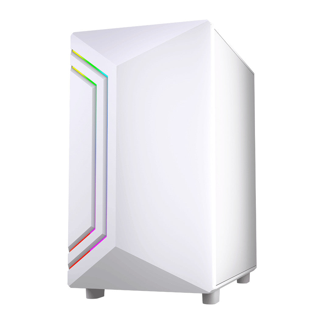 VIDA Apollo M | Micro-ATX PC case | ARGB lighting | White