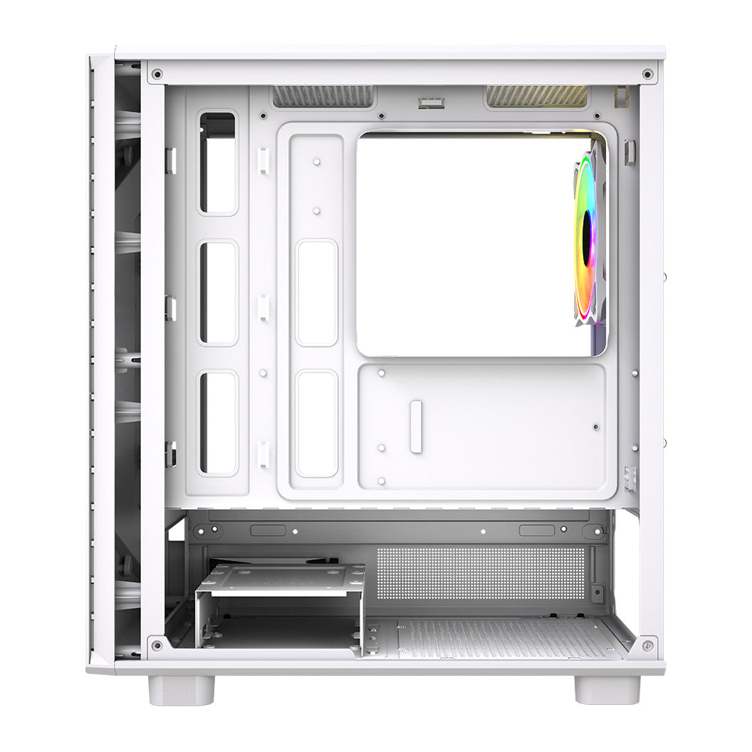 VIDA Apollo M | Micro-ATX PC case | ARGB lighting | White