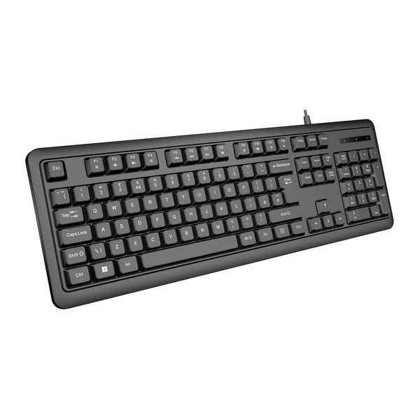 VIDA Corporate 2-in-1 | Wired keyboard and mouse set | UK QWERTY | Black