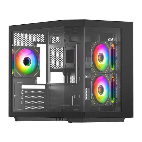 Vida Edge Mini | mATX ARGB Case | Black