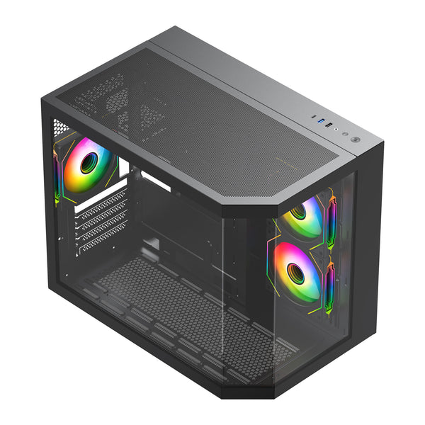 Vida Edge Mini | mATX ARGB Case | Black