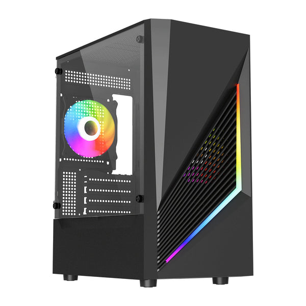 VIDA Genesis | Micro-ATX PC case | ARGB fans | Black