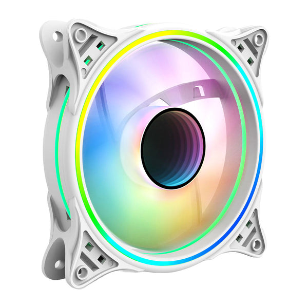 Vida Infinity01 | 120mm case fan | Dual-ring ARGB | White