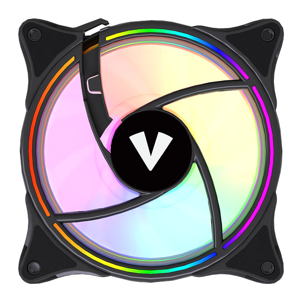 Vida Infinity01 Reverse | 120mm case fan | PWM ARGB | Black