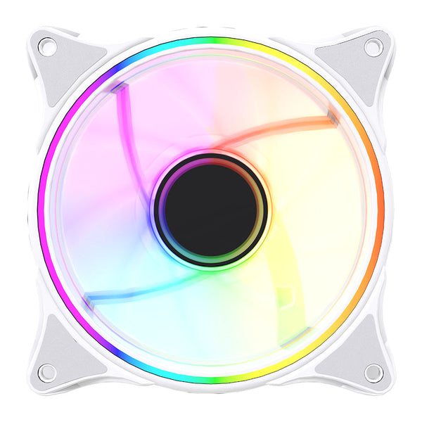 Vida Infinity01 Reverse | 120mm case fan | PWM ARGB | White