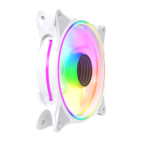 Vida Infinity01 Reverse | 120mm case fan | PWM ARGB | White