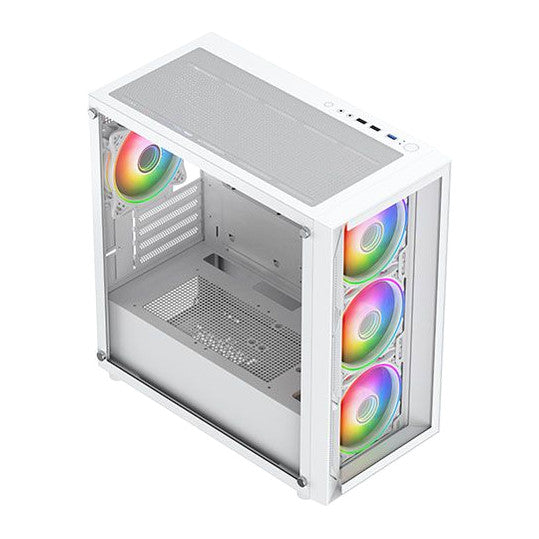 VIDA Lucid | Micro-ATX PC case | ARGB fans | White