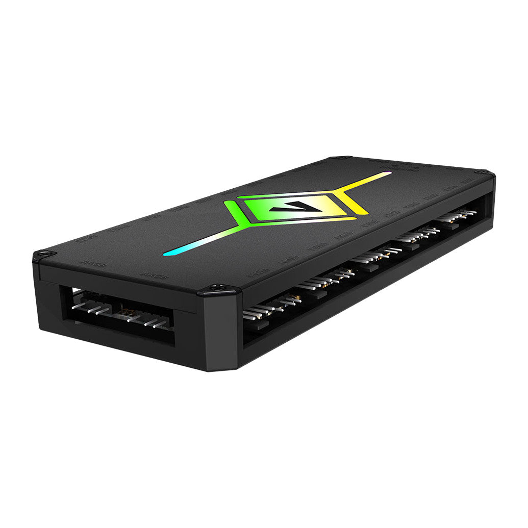 VIDA PWM ARGB Hub | 10-port fan controller | SATA powered | Black