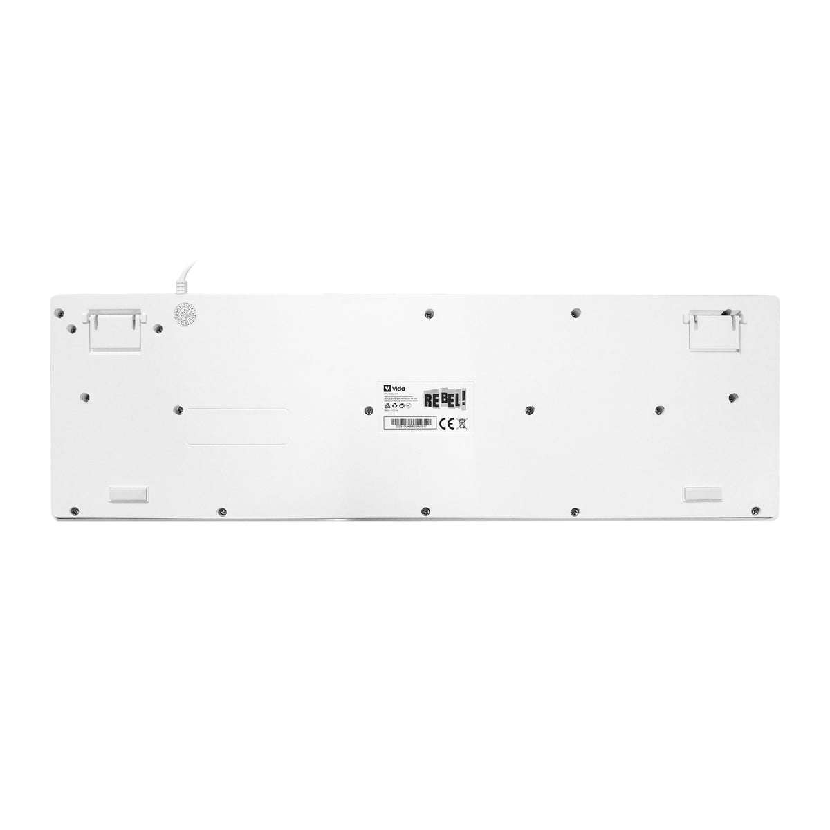 Vida Rebel 2-in-1 | USB Keyboard & Mouse Kit | RGB | White