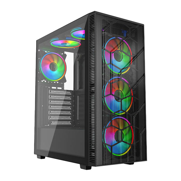 VIDA Sirocco V2 | ATX PC case | 6 ARGB fans | Black