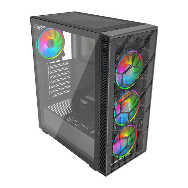 VIDA Sirocco V2 | ATX PC case | 6 ARGB fans | Black
