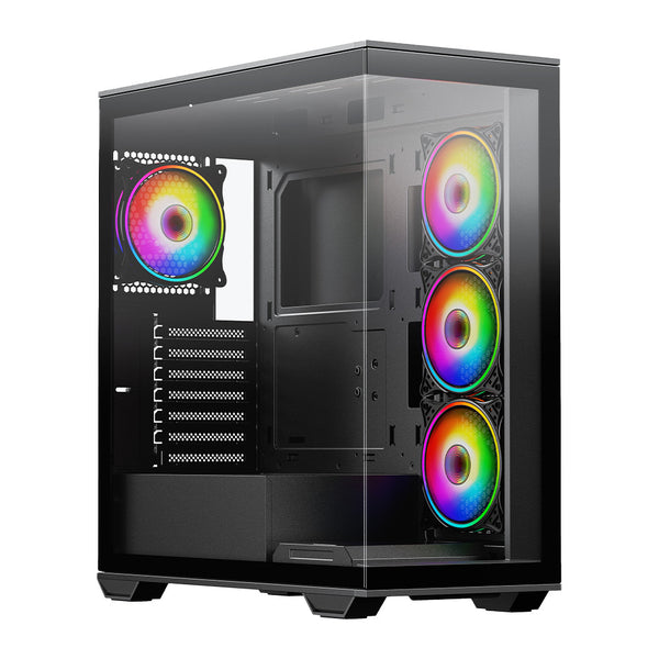 VIDA Solus | ATX gaming PC case | ARGB fans | Black