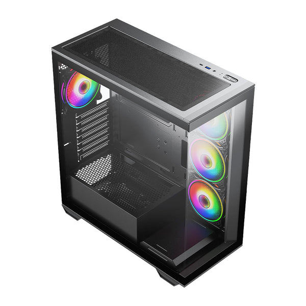 VIDA Solus | ATX gaming PC case | ARGB fans | Black