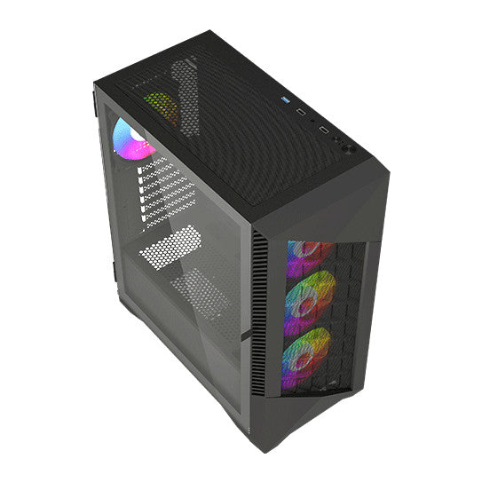VIDA Typhoon | ATX PC case | ARGB fans | Black