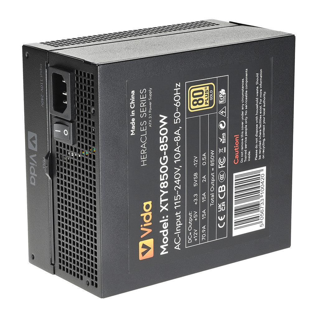Vida Heracles | ATX 3.1 power supply | 850W | Gold | Fully modular