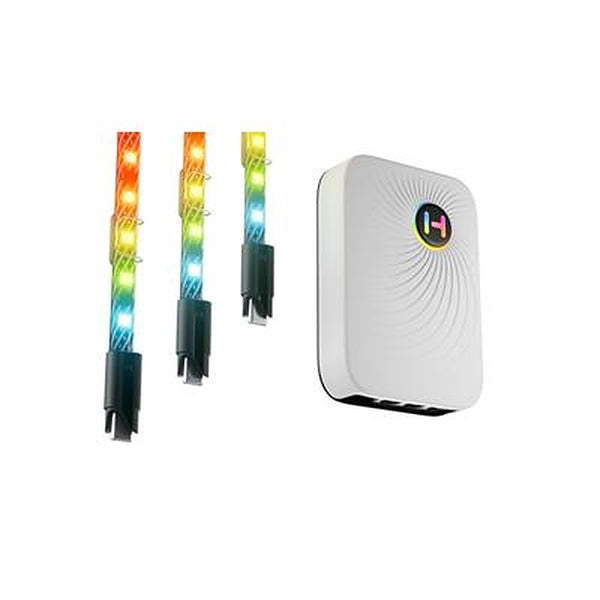 HYTE LS10 | qRGB light strips | 330mm | 3 pack with NP50 hub | Black