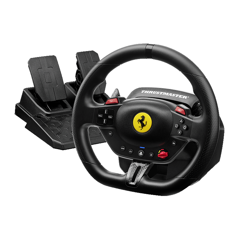 Thrustmaster T98 Ferrari 296 GTB | Racing wheel and pedals | PS5 PS4 PC
