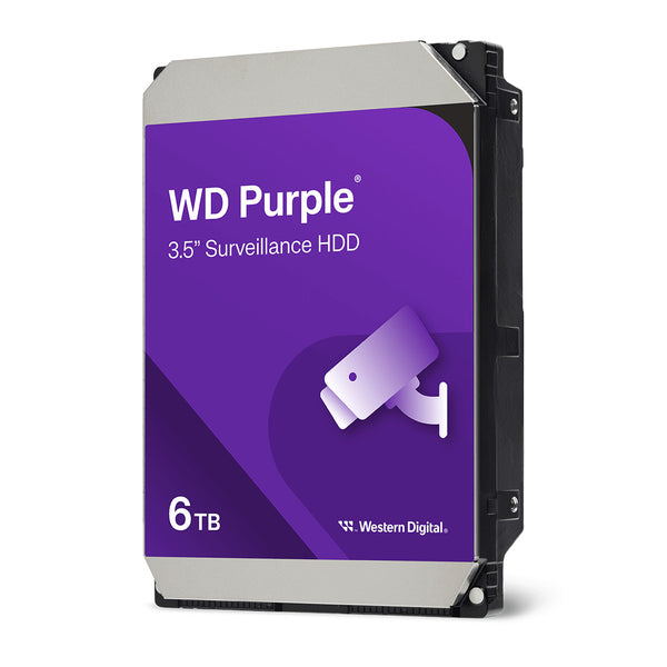 Western Digital WD Purple | Surveillance hard drive | 6TB | WD64PURZ2