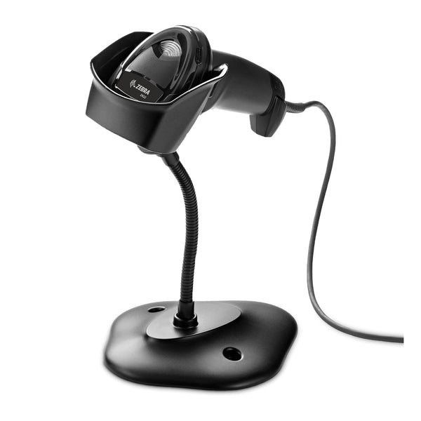 Zebra DS2208-SR | 1D/2D handheld barcode scanner | USB kit with stand | Black
